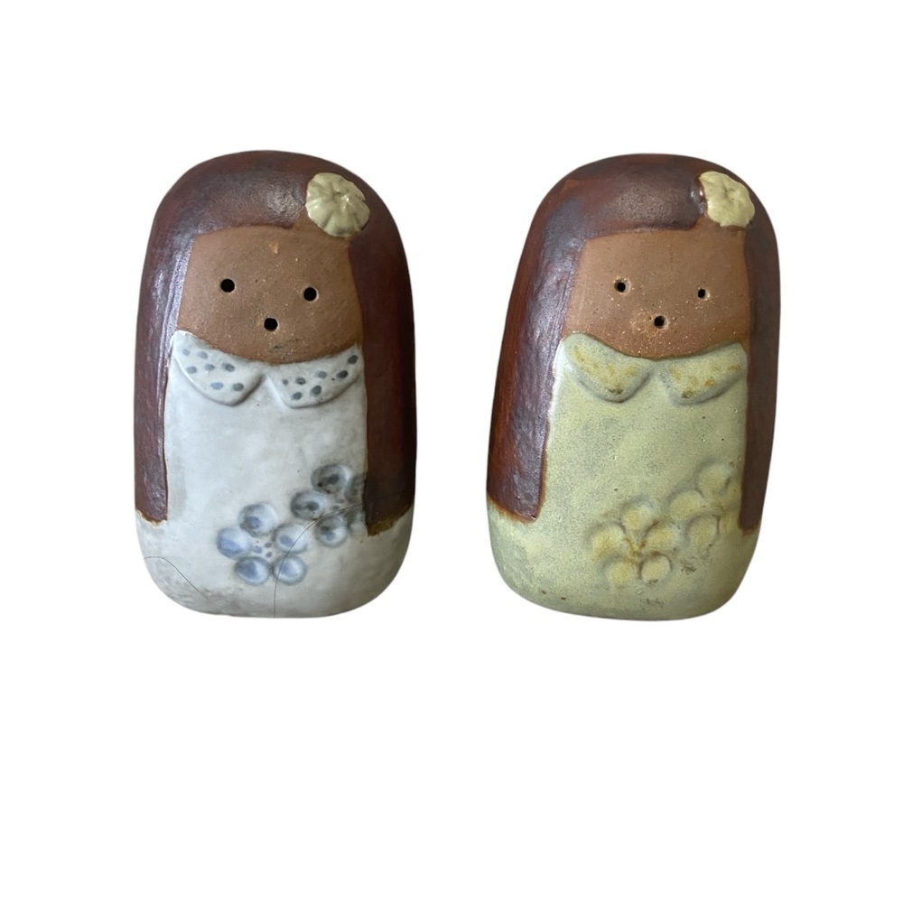 Vintage Fitz & Floyd Stoneware Salt & Pepper Shakers